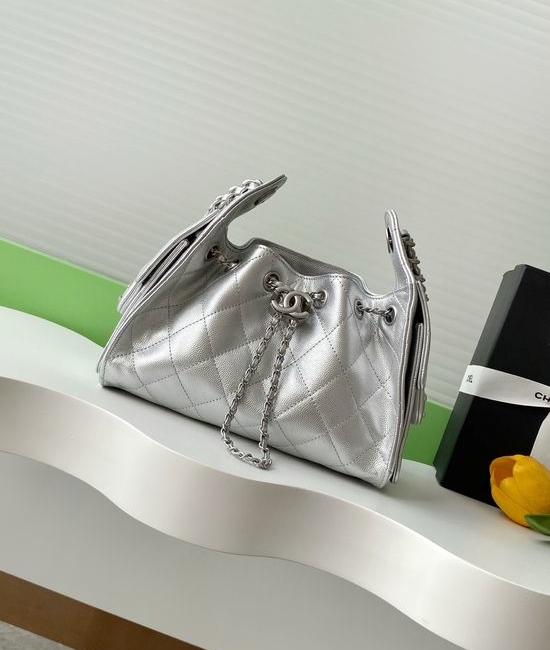 Chanel Hobo Mini Quilted Drawstring Shoulder Bag AS5631
