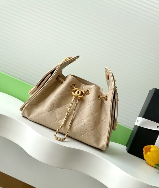 Chanel Hobo Mini Quilted Drawstring Shoulder Bag AS5631