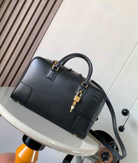 Loewe Amazona Nappa Leather Black Handbag 9080