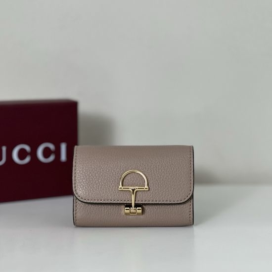 Gucci Handbag Grey Pink Genuine Leather 828148