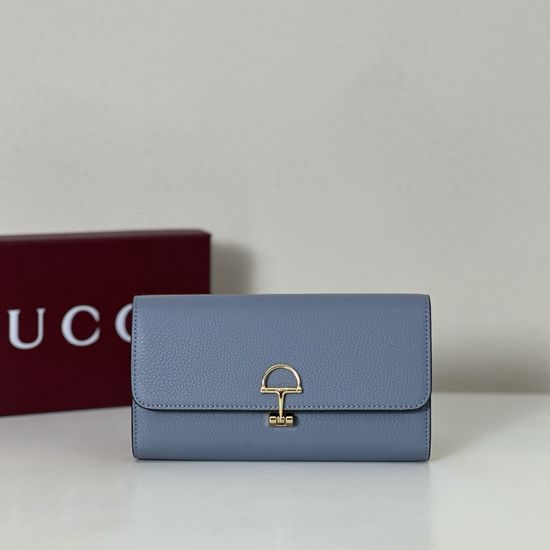 Gucci Original Leather Light Blue Bag 828147