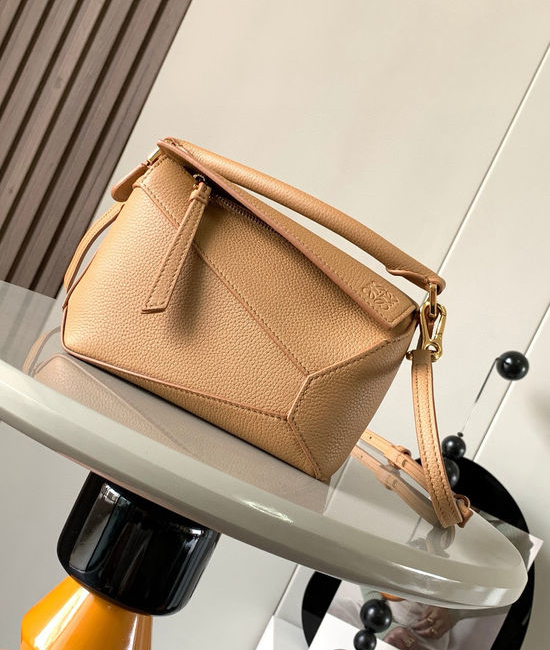 Loewe Puzzle Mini Nappa Leather Shoulder Bag 8003 Brown