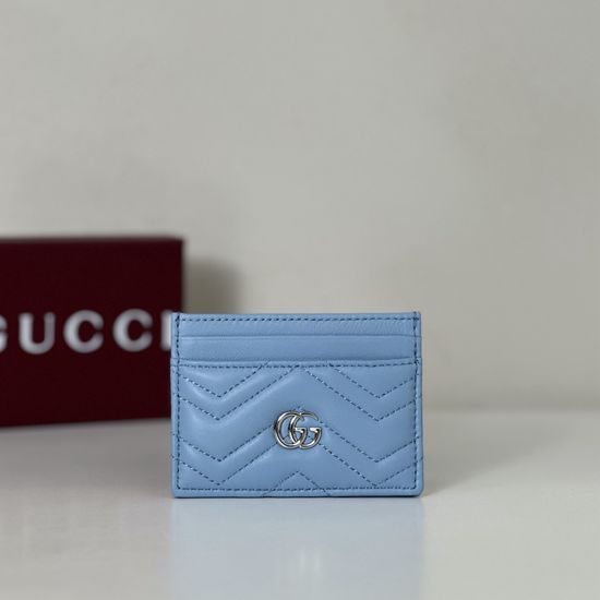Gucci Light Blue Sheepskin Handbag 443127