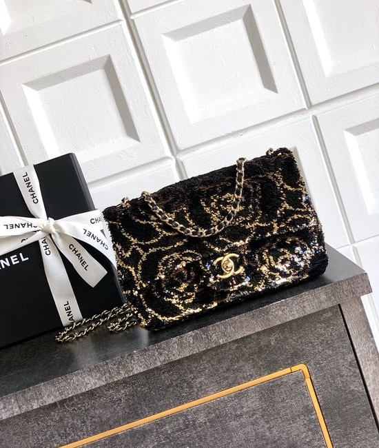 Chanel CF Sequin Evening Bag 4561