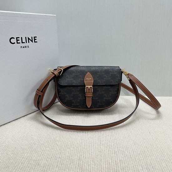 Celine FOLCO Monogram Canvas Shoulder Bag 9795