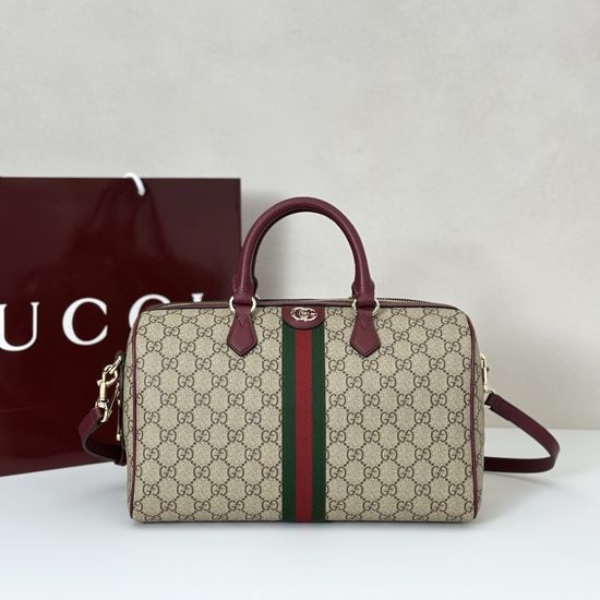 Gucci Brown Red Two-tone Large Tote Bag 836824