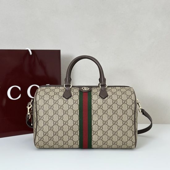 Gucci Handbag Brown Leather 836824