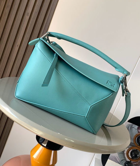 Loewe Puzzle Small Handbag 9311 Aqua Blue