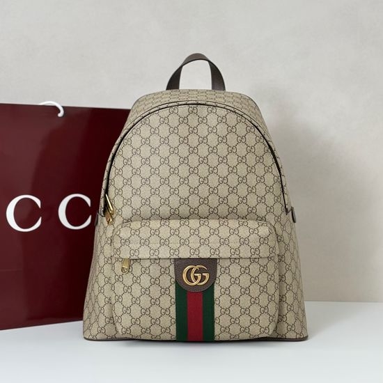 Gucci Classic Coffee Rubber Handbag 834466