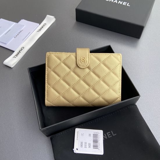 Chanel Passport Holder Quilted Gold Hardware 96066