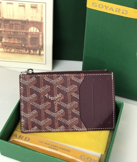 Goyard Bourbon Zipper Card Holder 020244