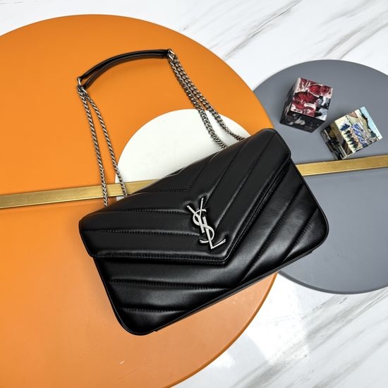 Yves Saint Laurent YSL LouLou Sheepskin Shoulder Bag 801439
