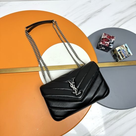 Yves Saint Laurent YSL LouLou Small Lambskin Shoulder Bag 801437