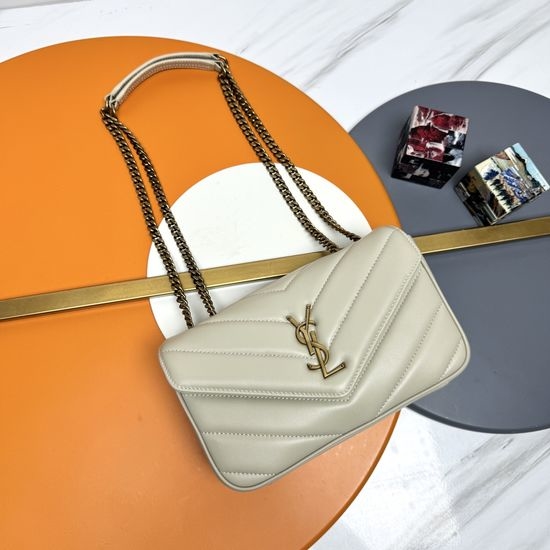 Yves Saint Laurent YSL LouLou Small Lambskin Shoulder Bag 801437