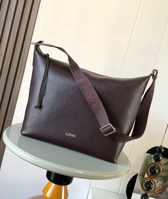 Loewe Cubi Cinnabar Red Leather Crossbody Bag 9145