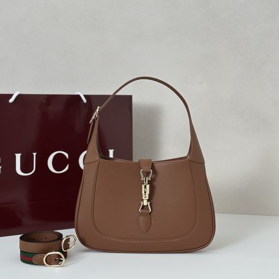 Gucci Shoulder Bag Brown Smooth Leather 810232
