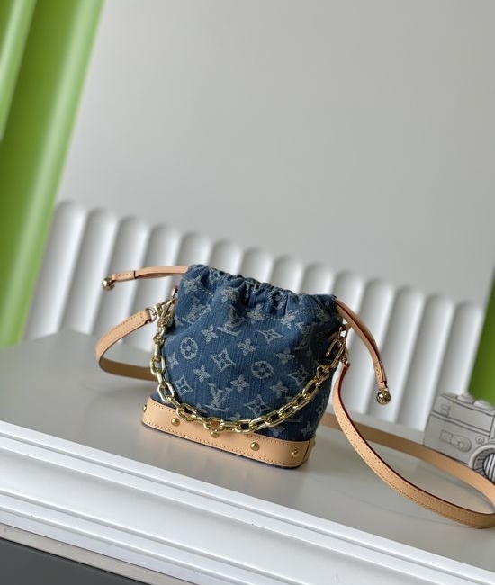 Louis Vuitton LV Nano Noe Denim Bucket Bag M83043