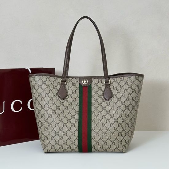 Gucci Large Coated Canvas Tote 836829