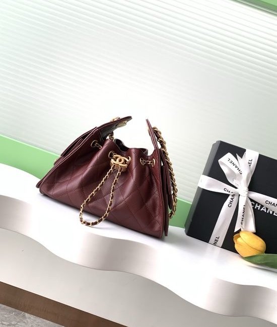 Chanel Hobo Quilted Chain Shoulder Bag AS5631