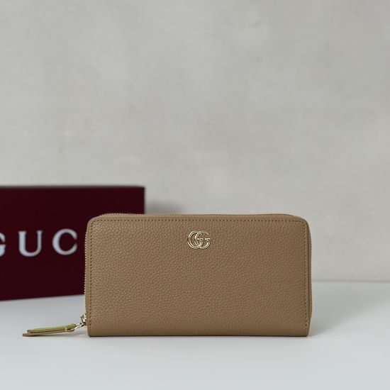 Gucci Original Leather Bag Beige Light Green 456117