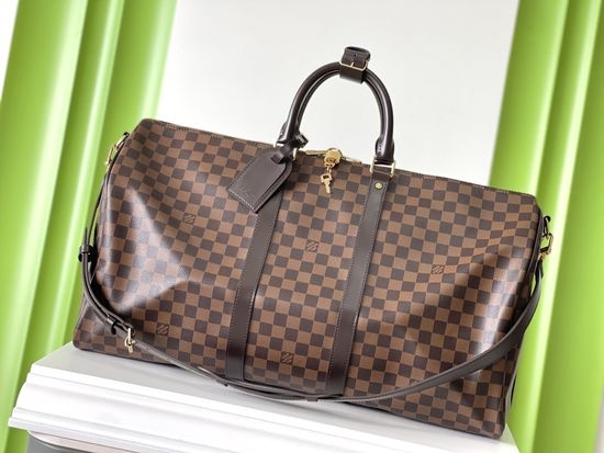 Louis Vuitton LV KEEPALL Brown Damier Travel Bag N41414