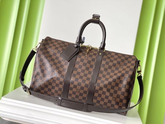 Louis Vuitton LV KEEPALL Brown Damier Travel Bag N41418