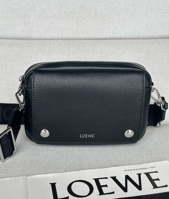 Loewe Pebble Grain Leather Messenger Bag AS2908
