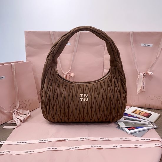 Miu Miu MiuWander Chic Suede Leather Bag 5BC183