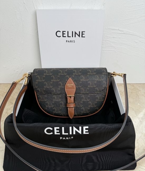 Celine Folco Saddle Bag 122652