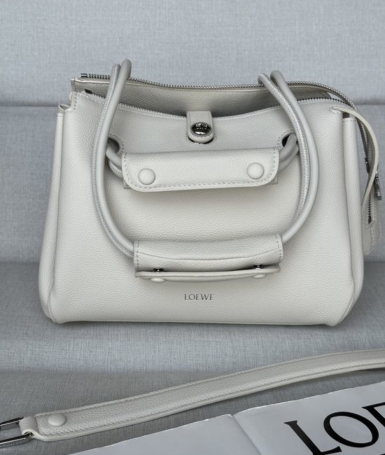 Loewe Madrid Small Soft Leather Trapezoid Bag 0256