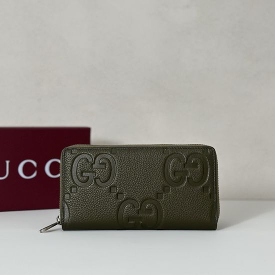 Gucci Green Litchi Embossed Bag with G 739484