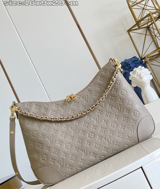 Louis Vuitton LV Boulogne Small Handbag with Monogram Empreinte Leather M25854