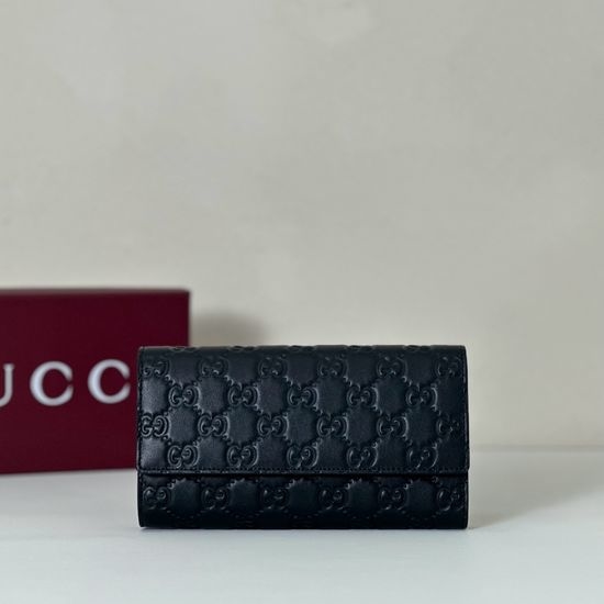 Gucci Handbag Original Leather Black Embossed 847210
