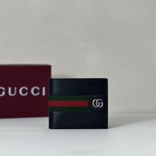 Gucci Pigmented Leather Mini Wallet Black 834792