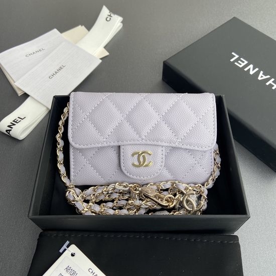 Chanel Grainy Leather Card Holder A81081