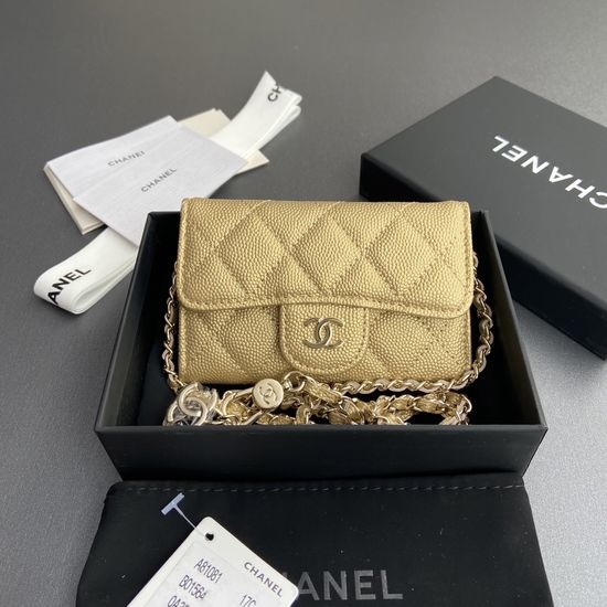 Chanel Grainy Leather Card Holder A81081