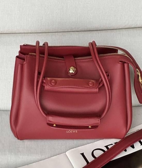 Loewe Madrid Soft Calfskin Small Trapezoid Bag 0256