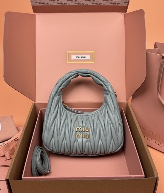 Miu Miu Wander Matelasse Lambskin Hobo Bag 5BC125