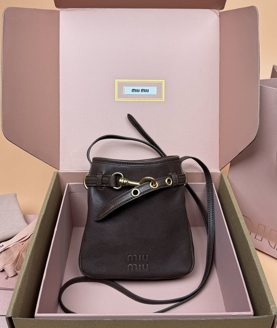 Miu Miu Nappa Leather Mini Handbag 5NR461