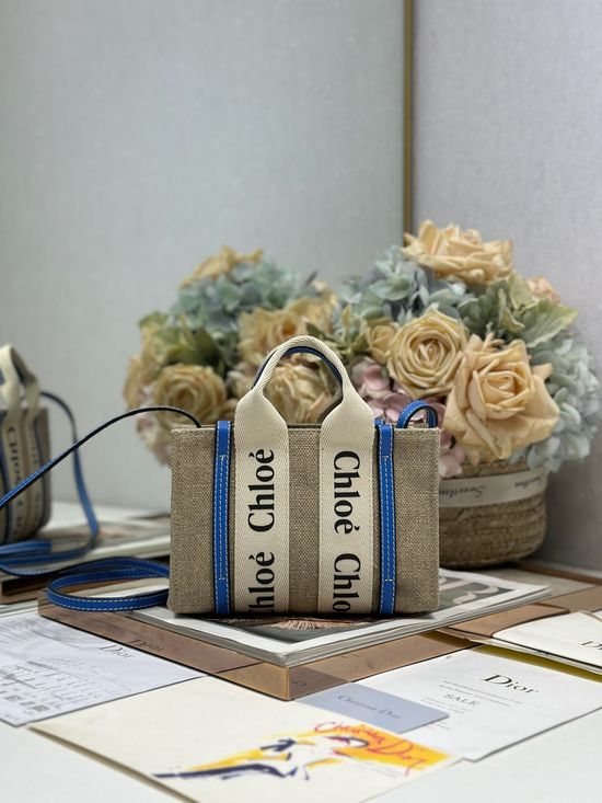 Chloe Woody Mini Tote Bag with Strap 2690