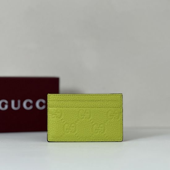 Gucci Neon Green Embossed Clutch Bag 835151