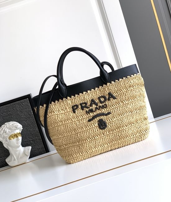 Prada Straw Tote Bag 1BG500