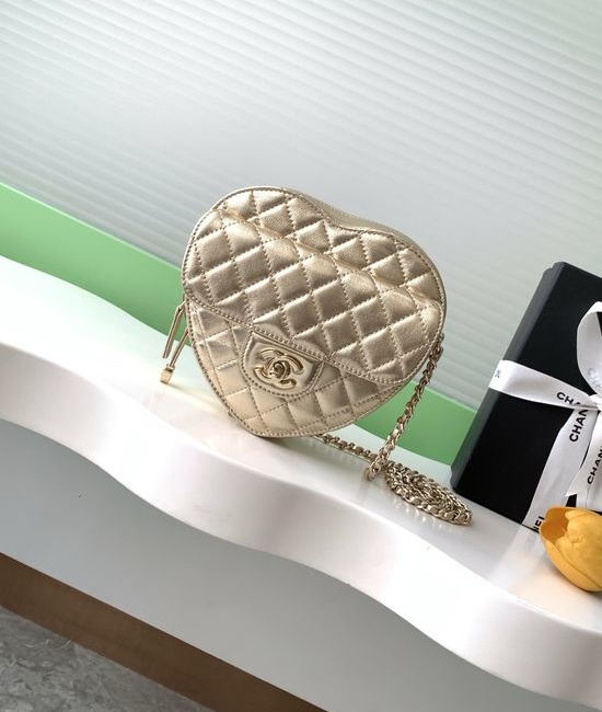 Chanel Heart Series Quilted Crossbody Bag AS3191