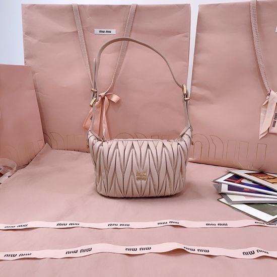 Miu Miu Mini Lunch Box Bag Matelasse 5NE026
