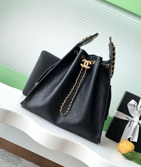 Chanel Hobo Shoulder Bucket Bag AS5311