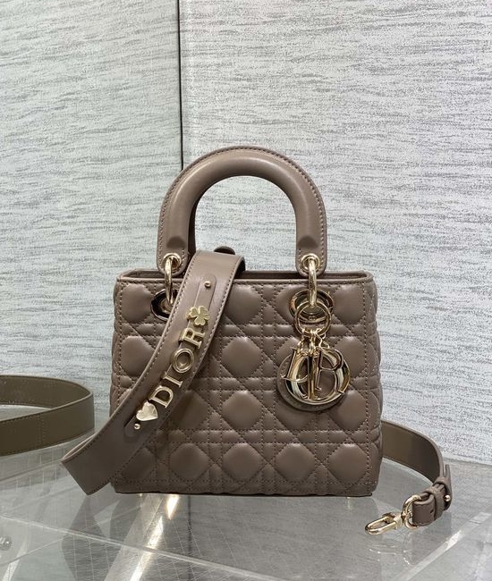 Christian Dior CD Lady Four Grid Lambskin Handbag 6604