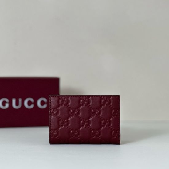 Gucci Burgundy Embossed Leather Mini Bag 847208