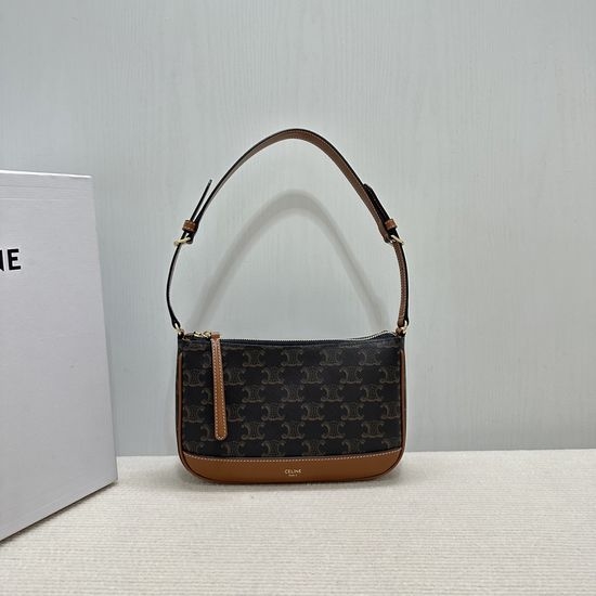 Celine TRIOMPHE CANVAS Shoulder Mahjong Bag 119412
