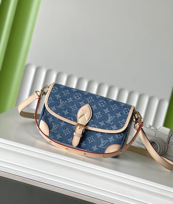 Louis Vuitton LV Diane Denim Baguette Bag M13070