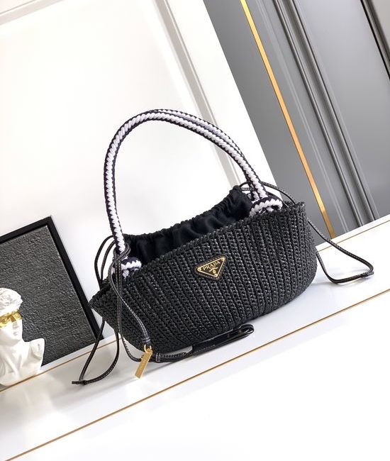 Prada Woven Basket Bag Handcrafted 1BA463